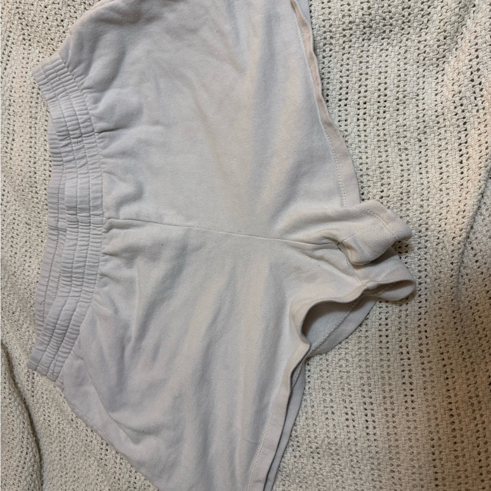 Cozy White Lounge Shorts